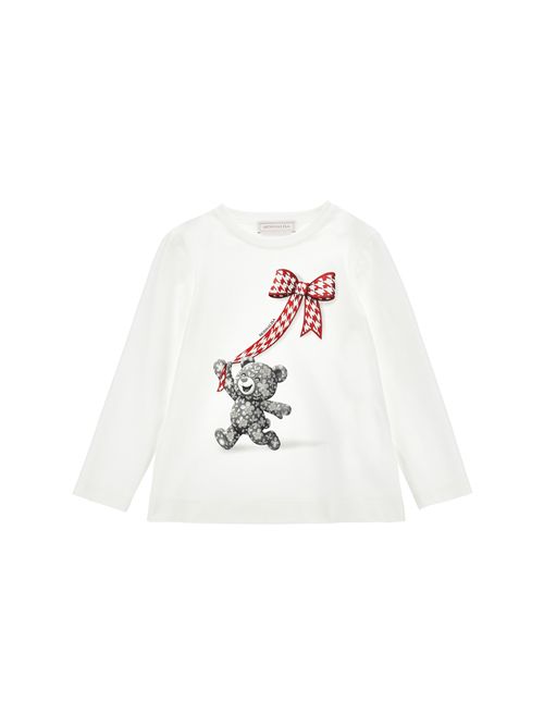 T-shirt, bambina, in jersey di cotone stretch. MONNALISA | 11H619 82010132